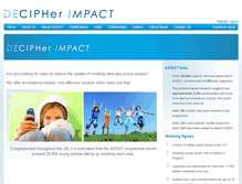 Tablet Screenshot of decipher-impact.com
